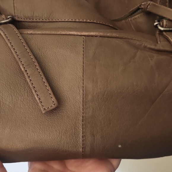 Day & Mood Greta Woven Genuine Leather Shoulder Purse Convertible Backpack Bag - Picture 14 of 15